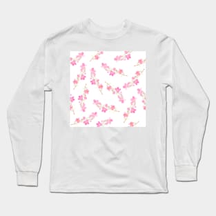 Watercolor Floral blossoms | Pattern Long Sleeve T-Shirt